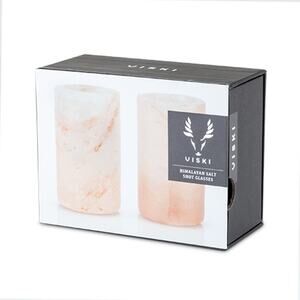 NIB Viski Himalayan Salt Shot Glasses - Set of 2